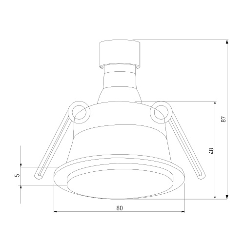 картинка Elektrostandard Встраиваемый точечный светильник 25010/01