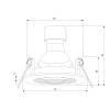 картинка Elektrostandard Светильник встраиваемый City GU10 белый 25054/01