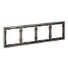 картинка Рамка пластиковая VOLTUM S70 на 4 пост, (капучино)