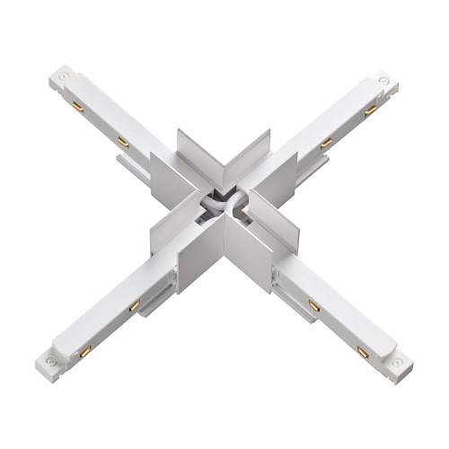 картинка NOVOTECH 135127 SHINO NT21 043 белый Соединитель с токопроводом для шинопровода Х-образный IP20 48V 