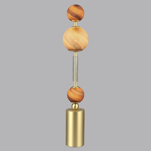 картинка ODEON LIGHT 5457/4TL MODERN ODL_EX26 051 светлая сатин.латунь/белый/бежевый/коричневый/металл/стекло