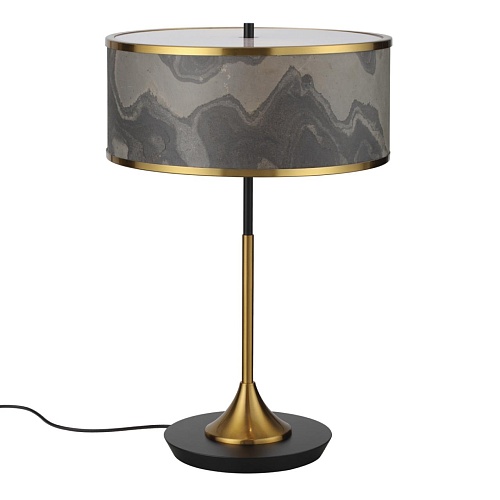 картинка ODEON LIGHT 5064/2T MODERN (В 2-х КОРОБКАХ) ODL24 203 античн.бронза/серо-беж./металл/натур.камен."шп
