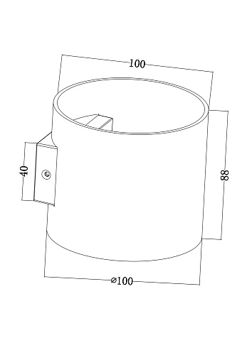 картинка Maytoni Настенный светильник (бра) Ронд / Rond G9х1