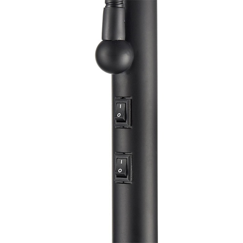 картинка LUMION 8042/2F MODERNI LN26 463 черный/бежевый, металл/текстиль Торшер Е27 1*60W + Е14 1*40W 220V KA