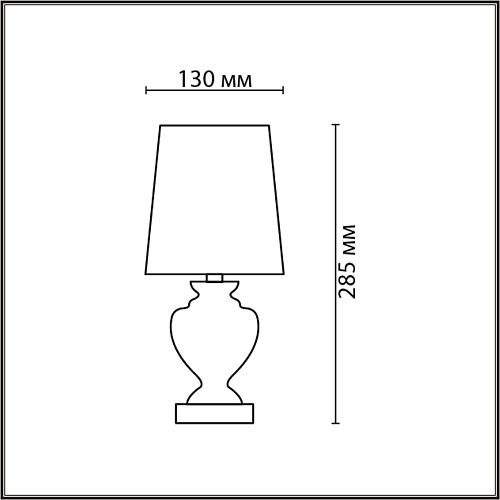 картинка LUMION 8163/1T CLASSI LN26 483 белый, керамика/текстиль Настольная лампа E14 1*40W 220V BIANKA