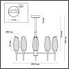картинка LUMION 6518/5C MODERNI LN26 166 золотой Люстра потолочная G9 5*40W 220V SHIVON