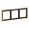 картинка Voltum Рамка металлическая на 3 поста, S70 Metal (латунь)
