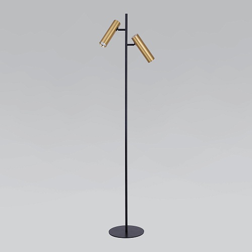 картинка Eurosvet Торшер с поворотными плафонами 01087/2 латунь