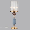 картинка ODEON LIGHT 5414/1T MODERN ODL_EX26 023 античная бронза/коричневый/синий/металл/керамика Настольная 