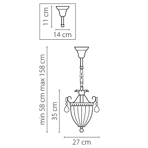 картинка Lightstar Люстра подвесная Schon  790031