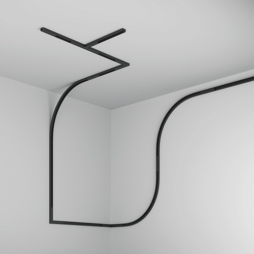 картинка Maytoni Шинопровод 1м накладной Basity, черный