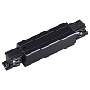 картинка NOVOTECH 135051 PORT NT19 299 черный Соединитель с токопроводом прямой внешний для трехфазн. шинопро