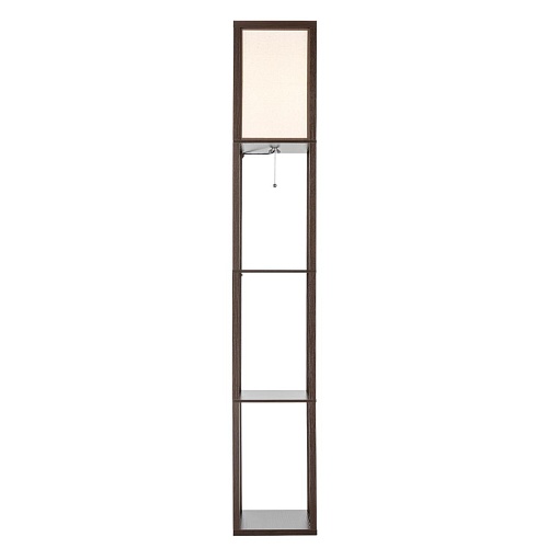 картинка LUMION 8090/1F COMFI LN26 460 кофейный/белый, дерево/текстиль Торшер Е27 1*60W 220V PRACTIC
