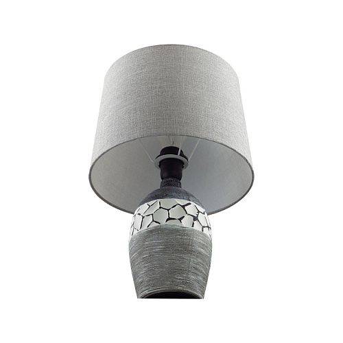 картинка LUMION 8118/1T COMFI LN26 489 серый, керамика/текстиль Настольная лампа E27 1*60W 220V AVALONA