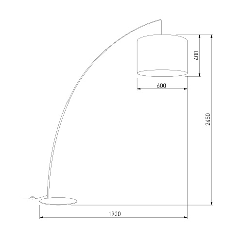 картинка TK Lighting Напольный светильник с тканевым абажуром 5486 Moby Nature