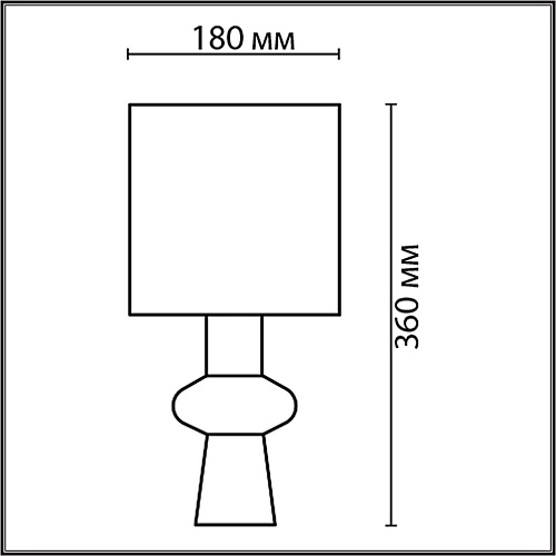 картинка LUMION 8129/1T MODERNI LN26 480 серый, керамика/текстиль Настольная лампа E27 1*60W 220V SEGI