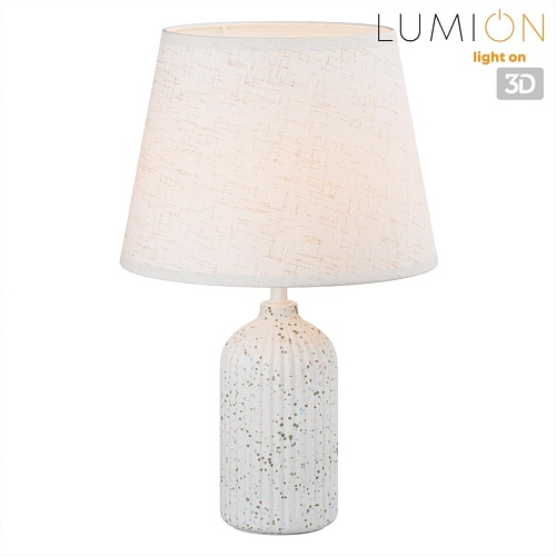 картинка LUMION 8217/1T CLASSI LN26 508 бежевый, керамика/текстиль Настольная лампа Е27 1*60W 220V FANNA
