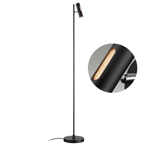 картинка ODEON LIGHT 6643/5FL HIGHTECH ODL24 303 черный/металл/акрил Напольный светильник (выкл. и диммер на 