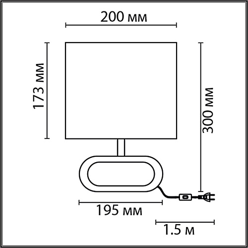 картинка LUMION 8199/1T COUNTY LN26 511 бежевый, дерево/текстиль Настольная лампа E27 1*60W 220V MADERANA