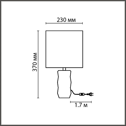 картинка LUMION 8136/1T MODERNI LN25 000 серый, керамика/текстиль Настольная лампа Е27 1*60W 220V BEINA