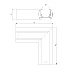 картинка Elektrostandard Slim Magnetic Коннектор угловой для шинопровода Round накладной 85135/00 85135/00