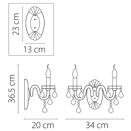 картинка Lightstar Бра Classic  700621