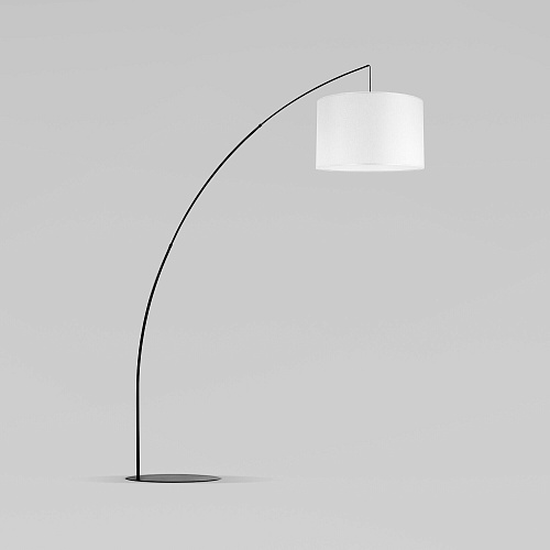 картинка TK Lighting Напольный светильник с тканевым абажуром 3060 Moby White