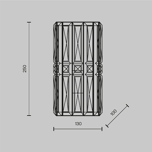 картинка Maytoni Настенный светильник (бра) Грань / Facet E14х1
