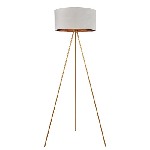 картинка LUMION 8077/1F NEOCLASSI LN26 466 золото/белый, металл/текстиль Торшер E27 1*60W 220V TAPIOKA