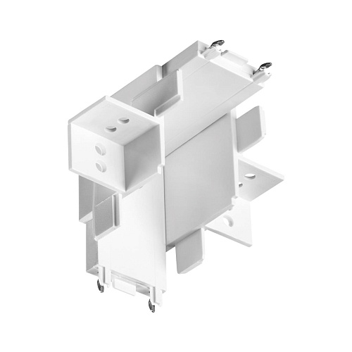 картинка NOVOTECH 135283 SHINO NT24 180 белый Соединитель «Г» токопроводящий для шинопровода в ГКЛ (для арт.1