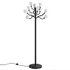 картинка ODEON LIGHT 5090/12F MODERN ODL25 553 черный матовый/белый/фарфор Торшер G4 LED 12*5W GARDI