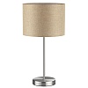 картинка LUMION 8250/1T MODERNI LN26 527  никель/бежевый, металл/текстиль Настольная лампа Е27 60W 220V NIKKI