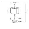 картинка ODEON LIGHT 5415/2T MODERN ODL_EX23 151 бронзовый/белый матовый/металл/стекло Настольная лампа E27 2