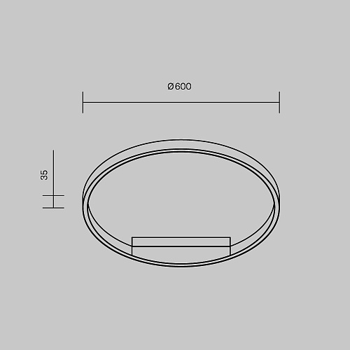 картинка Maytoni Потолочный светильник Рим / Rim 2600-3500К 35Вт