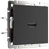 картинка WERKEL Розетка HDMI (черный матовый) W1186008