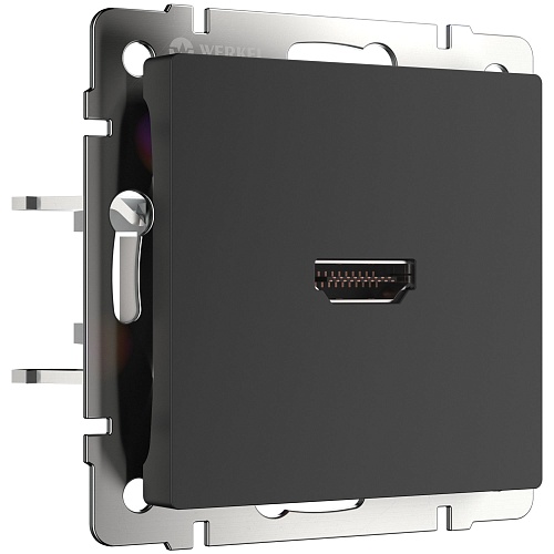 картинка WERKEL Розетка HDMI (черный матовый) W1186008