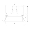 картинка Elektrostandard Светильник встраиваемый Tune черный 25014/01
