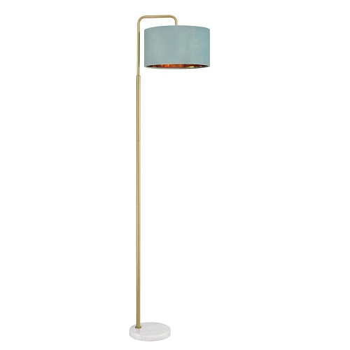 картинка LUMION 8074/1F NEOCLASSI LN26 464 золото/зеленый, металл/камень/текстиль Торшер E27 1*60W 220V AVIOL