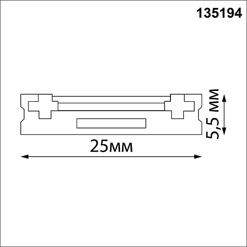 картинка NOVOTECH 135194 SHINO NT23 174 белый Низковольтный накладной шинопровод 1м, заглушки в комплекте IP2