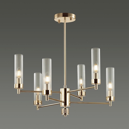 картинка LUMION 5274/6C CLASSI LN26 101 золотой Люстра потолочная E14 6*40W 220V KAMILLA