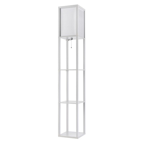 картинка LUMION 8089/1F COMFI LN26 459 белый, дерево/текстиль Торшер Е27 1*60W 220V PRACTIC