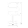 картинка TK Lighting Настольный светильник 5404 Calisto