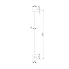 картинка Elektrostandard Esthetic Magnetic Декоративная стойка с коннектором 606 мм 85153/00