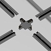 картинка Maytoni Коннектор Х-образный Unity встраиваемый черный
