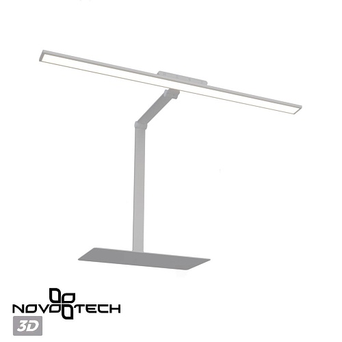 картинка NOVOTECH 359966 LEDO NT26 000 белый Лампа настольная диммируемая полного спектра IP20 LED 24W 220V 4