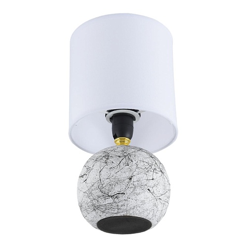 картинка LUMION 8166/1T COUNTY LN26 504 белый, керамика/текстиль Настольная лампа E14 1*40W 220V VILANA