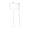 картинка TK Lighting Напольный светильник с тканевым абажуром 5405 Calisto