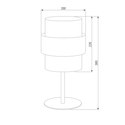 картинка TK Lighting Настольный светильник 5895 Calisto Black