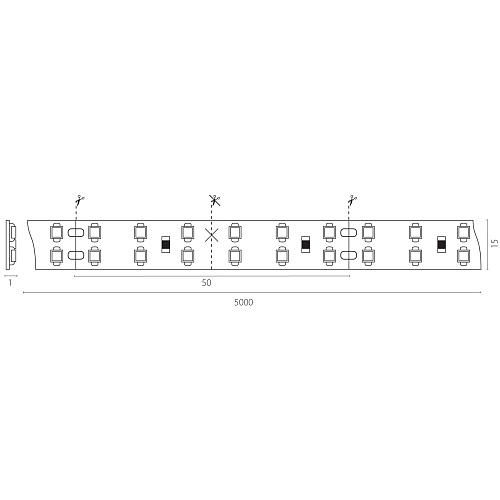 картинка Lightstar Лента белого свечения 24V   421504