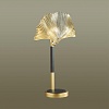 картинка ODEON LIGHT 4870/1T HALL ODL_EX22 000 золотой/чёрный/стекло Настольная лампа E14 1*40W VENTAGLIO